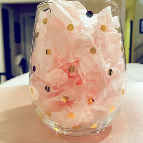 💛 🎉HP🎉 “May The Wine Be With You” Stemless Wine Glass - Picture 2 of 4